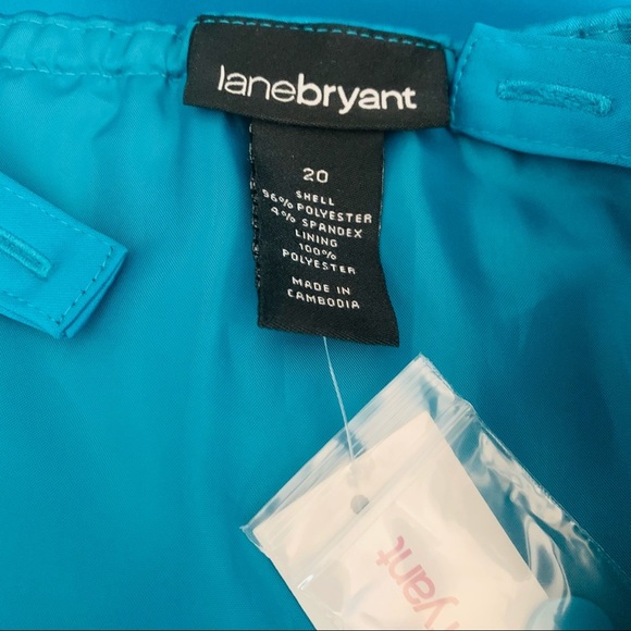 Lane Bryant TEAL Satin Convertible Dress NWT 20 - Picture 6 of 6